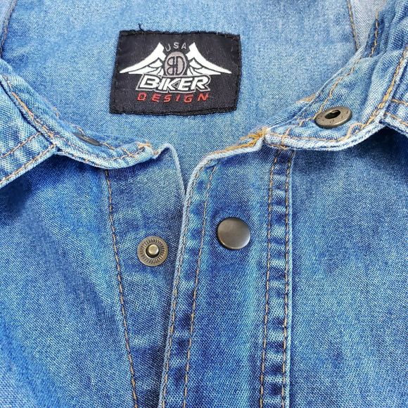 USA BIKER DESIGN 4XL Denim Sleeveless Myrtle Beach - Picture 5 of 9